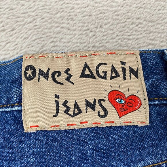 Once Again Women's Jeans Size 11 Flare Leg High Waist Denim 100% Cotton - Picture 3 of 14